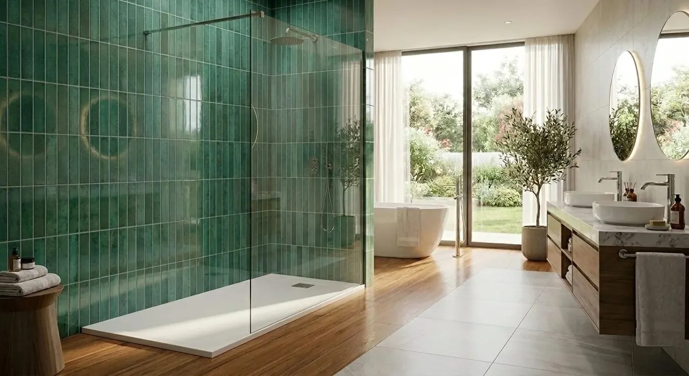 Salle de bain décor Carrelo Vert